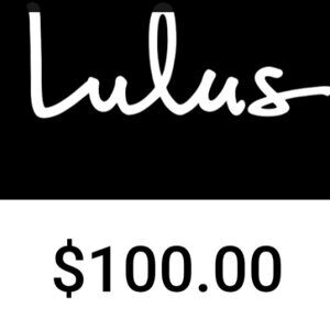 $100 Lulus gift card